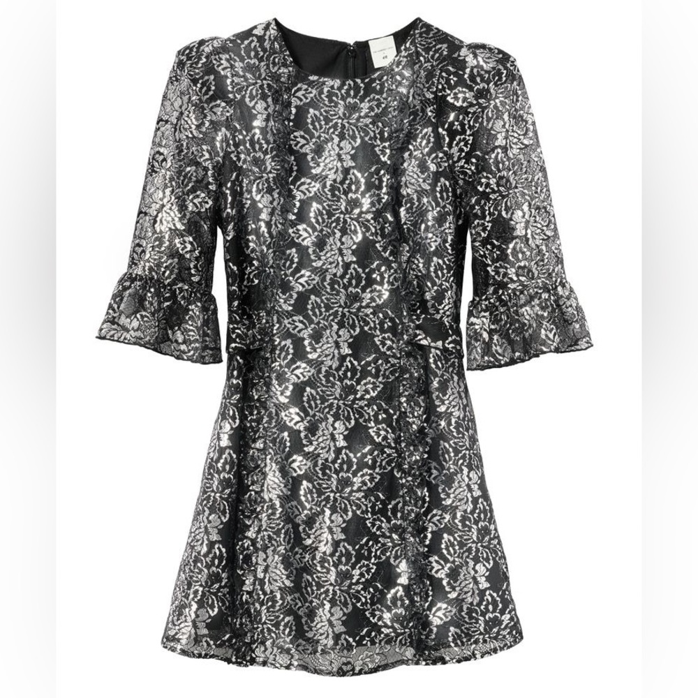Vampires wife * H&M silver lace mini dress! Xxl